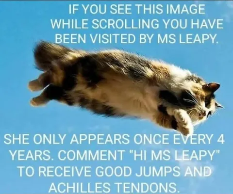 Ms Leapy Visits Every Four Years