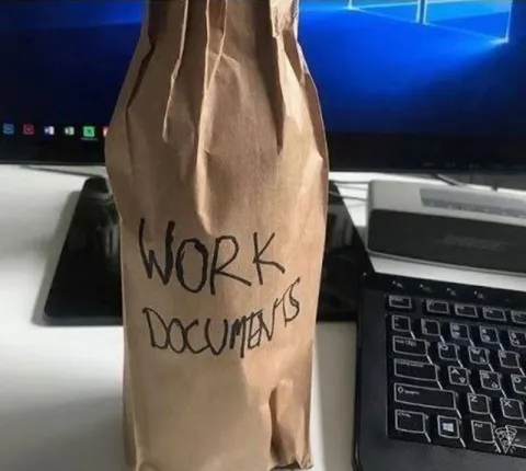 Work Documents Paper Bag