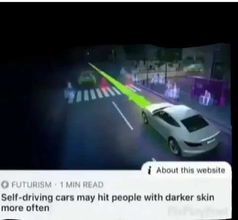 Self-Driving Cars See Darker Skin