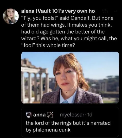 Philomena Cunk Narrates Gandalf