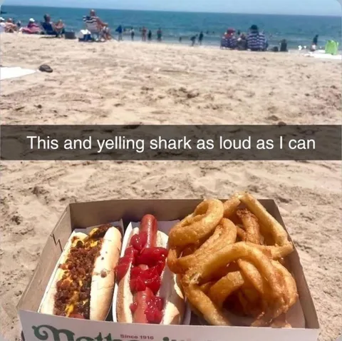 Hot Dogs and Yelling Shark