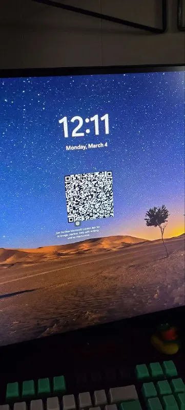 QR Code on the Lock Screen
