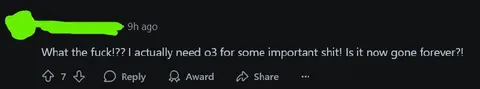 Need O3 for Important Shit