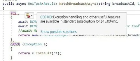 Paid Exception Handling