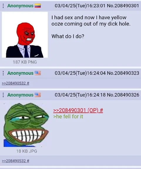 Yellow Oozing Sex Prank