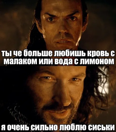 Арагорн выбирает сиськи