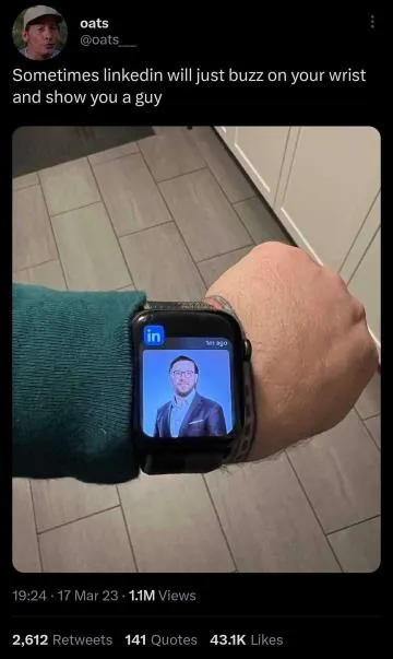 LinkedIn Buzzes on Your Wrist