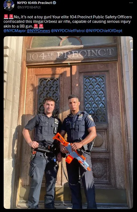 NYPD Confiscates Orbeez Air Rifle
