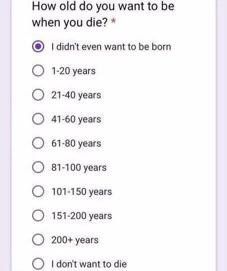 I Didn't Even Want to Be Born