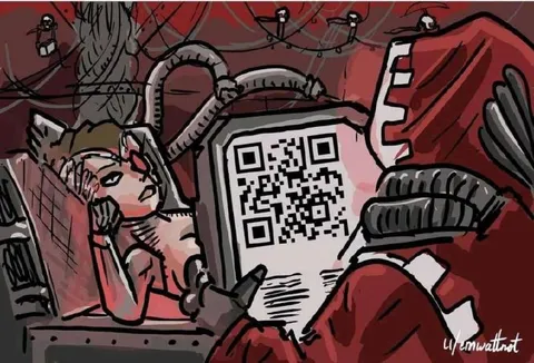 Монстр с загадочным QR-кодом