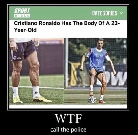 Cristiano Ronaldo Has the Body of a 23-Year-Old