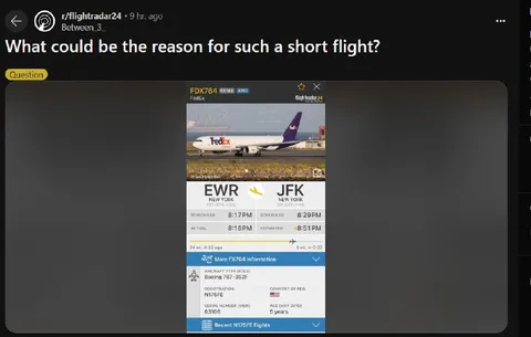 Reason for Such a Short Flight