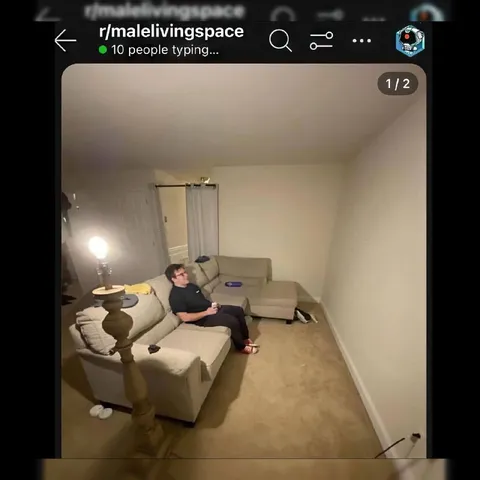 Man in the Empty Living Room
