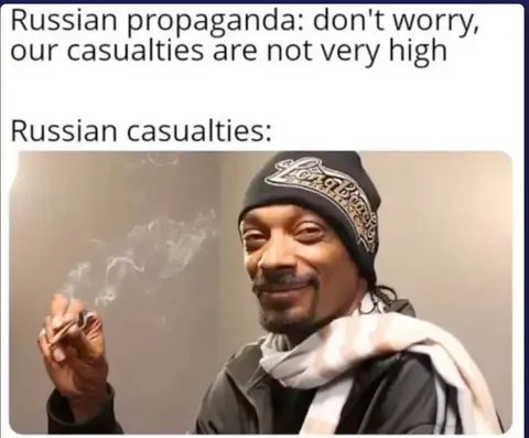 Russian casualties propaganda meme