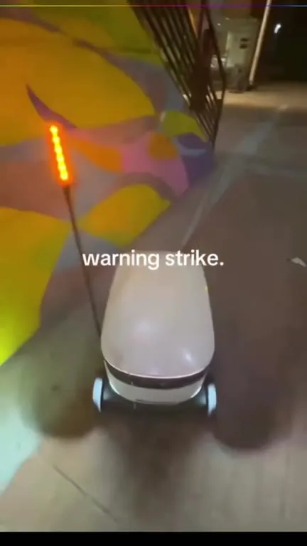 Robot Runs Through the Night