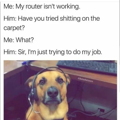 Shitting on the Carpet Tech Support