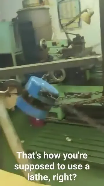 How You’re Supposed to Use a Lathe