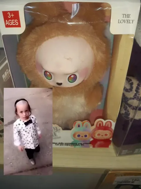 Serious Child Meets Creepy Toy