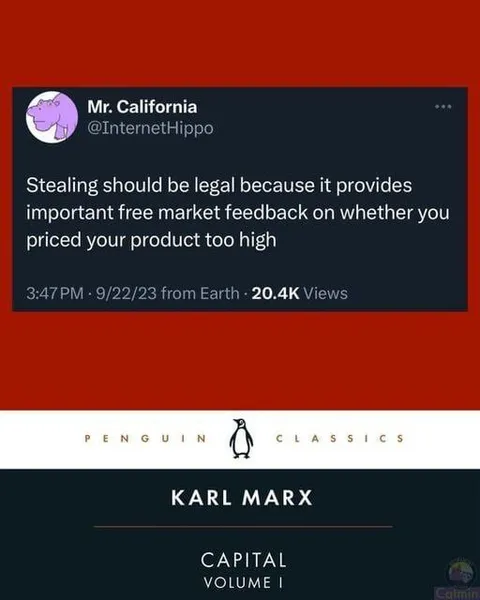 Stealing Is Free Market Feedback