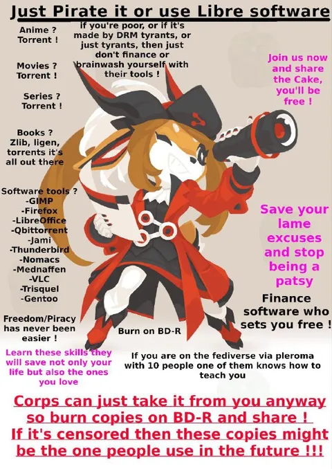 Just Pirate It or Use Libre Software