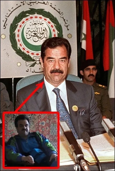 صدام حسين في صورتين
