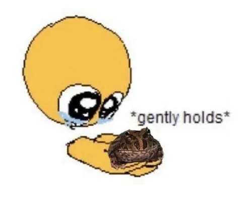 Gently Holds Frog