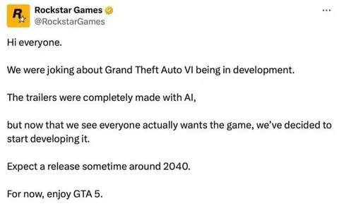 GTA VI Delayed Until 2040