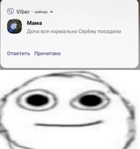 Мама посадила Серёжу