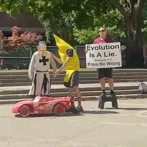 Evolution Is A Lie Protest