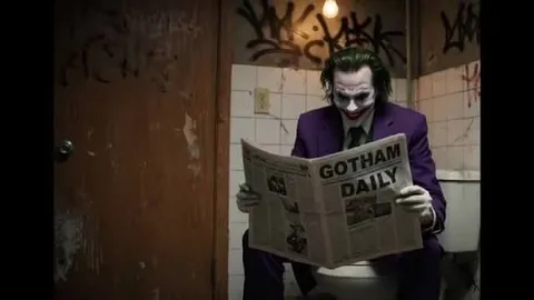 Джокер читает Gotham Daily
