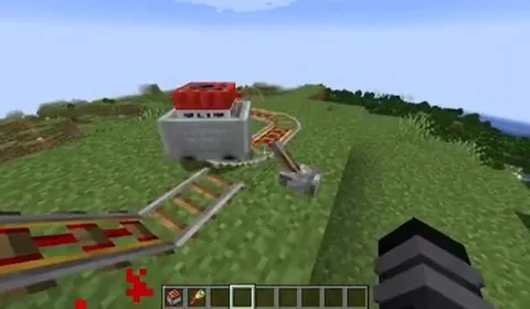 Minecraft TNT Minecart Launch