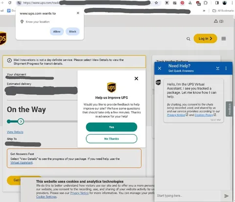 Too Many UPS Popups