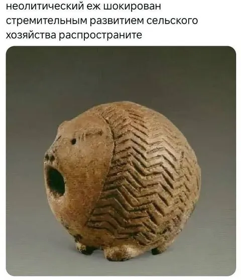Неолитический ёж шокирован сельским хозяйством