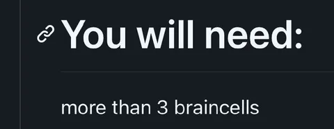 More Than Three Braincells