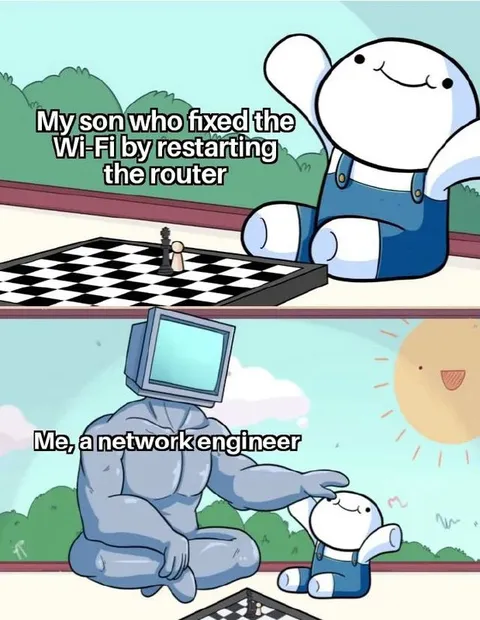 Son Fixed the Wi-Fi