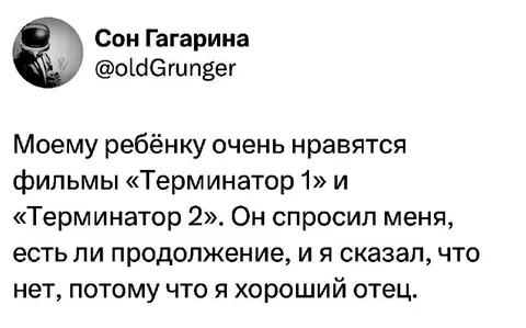 Хороший отец и Терминатор