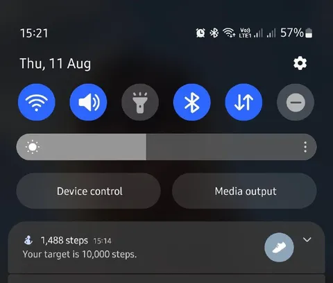 1488 Steps Out of 10000