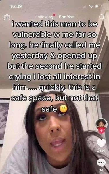 Lost Interest When He Cried