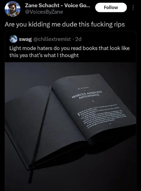 Dark Mode Philosophy Book