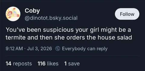Girlfriend Orders House Salad