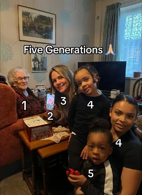 Five Generations Family Photo