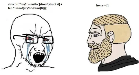 Struct Allocation vs Empty Items