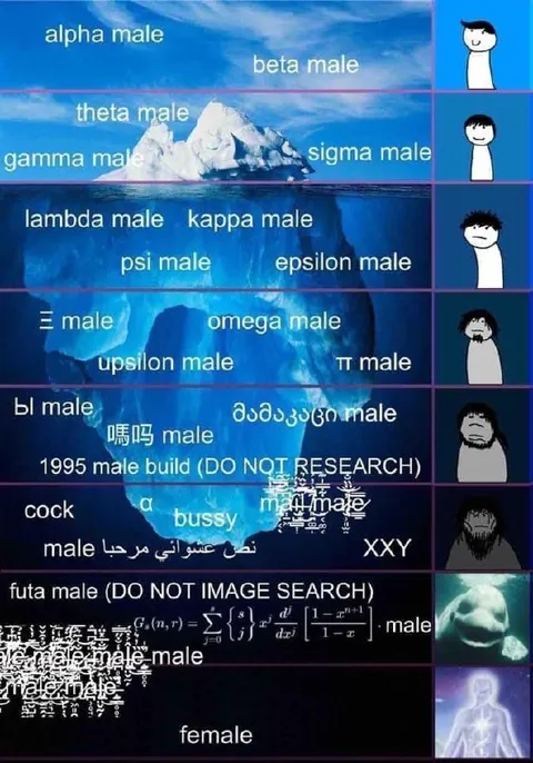 Male Hierarchy Iceberg Meme