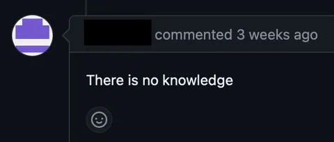 There Is No Knowledge