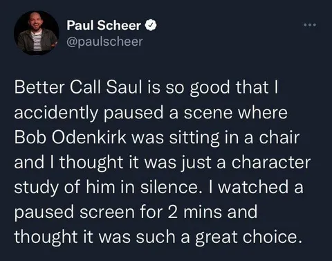 Paused Better Call Saul Scene