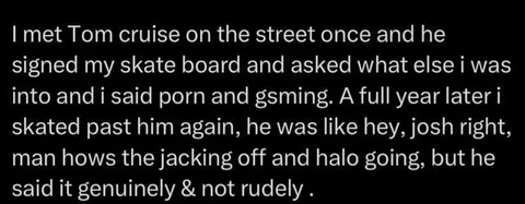 Tom Cruise Remembers the Porn Joke