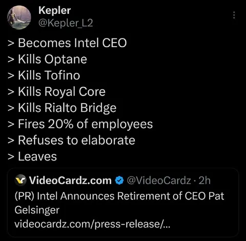Intel CEO Speedrun Any%