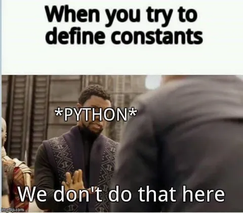When You Try to Define Constants