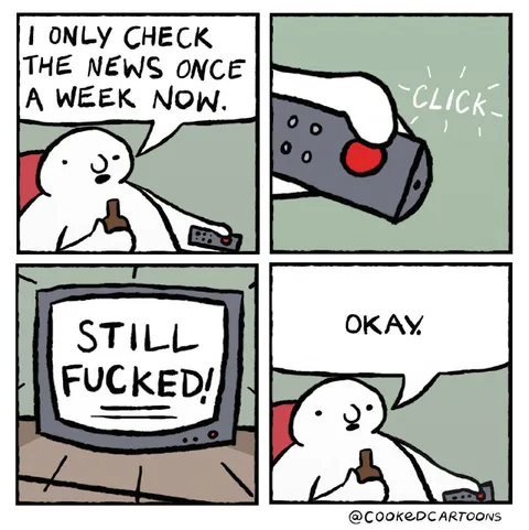 Checking the News Once a Week