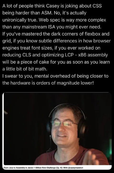 CSS Is Harder Than Assembly